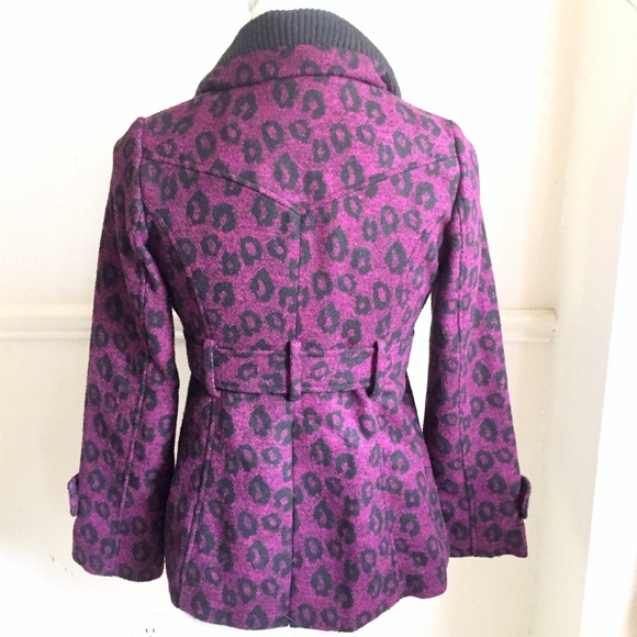 Girls' Printed Faux Wool Jacket Size M (10-12) - Picture 2 of 7